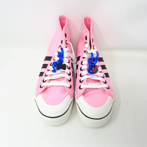 Adidas x Hello Kitty Nizza Platform Mid Pink Glow Casual Shoe Sneaker Womens NEW - Picture 8 of 12